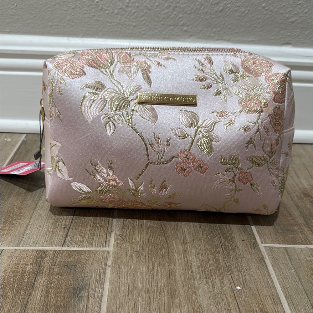 Vince Camuto Pink and Gold Cosmetic Bags
